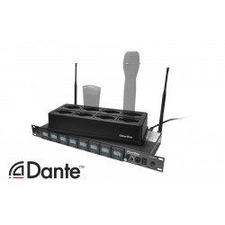 ClearOne WS880D-M610 - Стационарный 8-канальный RF-приемник M610 с технологией Dante и зарядной станцией